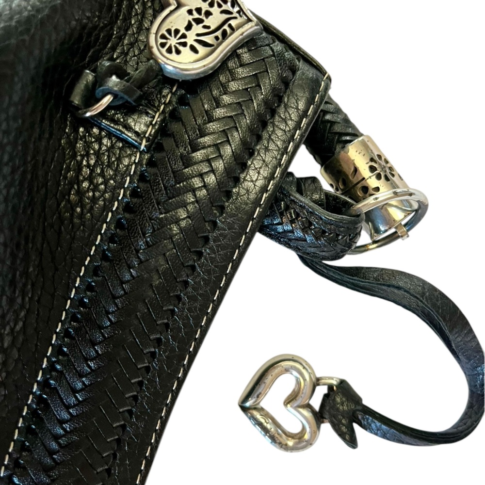 Brighton Black Leather Shoulder Bag #D224538 - Picture 11 of 12